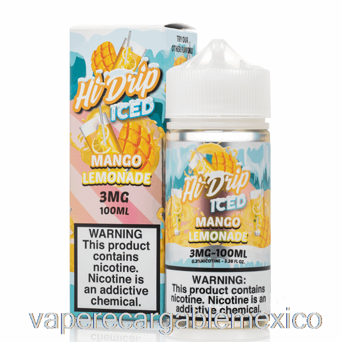 Limonada De Mango Helada Recargable Vape - E-líquidos De Alto Goteo - 100ml 6mg